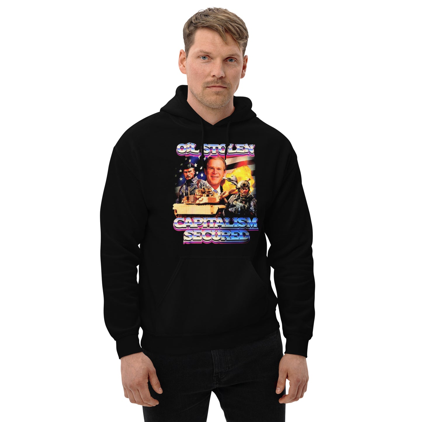 OIL STOLEN CAPITALISM SECURED Hoodie